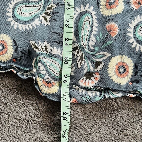 Loft Kimono One Size Spring Floral Print Open Lightweight Light Blue Modal - Picture 8 of 8